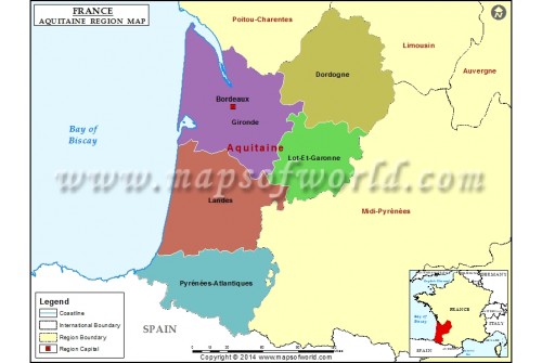 Map of Aquitaine