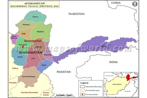 Badakhshan Map 500x335 