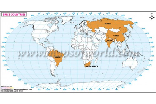 BRICS Countries Map