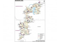 Burgenland Karte in German - Digital File