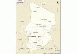 Chad Mineral Map - Digital File