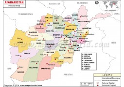Afghanistan Political Map - Digital File
