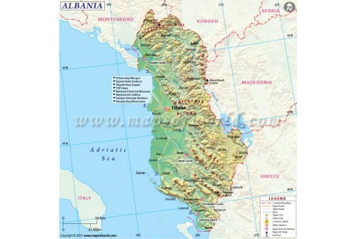 Albania Map