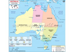 Australia Political Map - Digital File