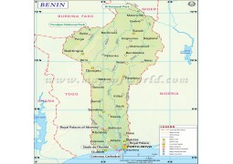 Benin Map - Digital File