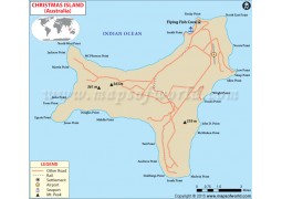Christmas Islands Map - Digital File