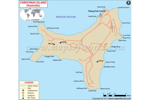 Christmas Islands Map