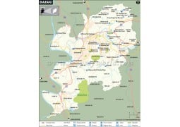 Daegu City Map - Digital File