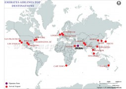 Emirates Airlines Top Destinations - Digital File