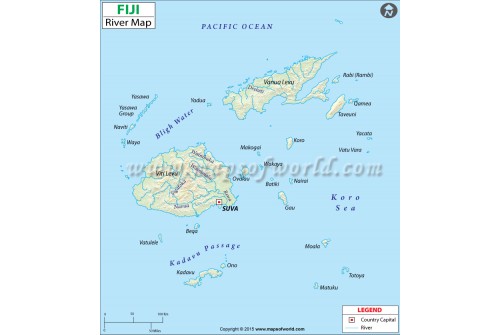 Fiji River Map