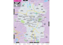 Kuala Lumpur Map - Digital File