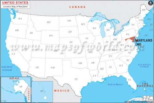 Maryland Location Map