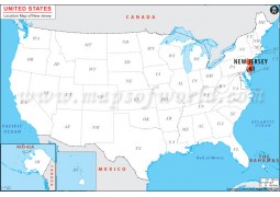 New Jersey Location Map - Digital File