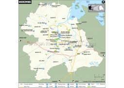 Odense Map - Digital File