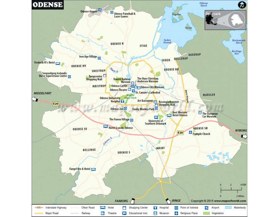 Buy Odense Map