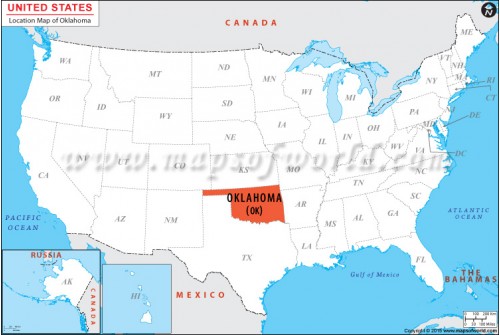 Oklahoma Location Map