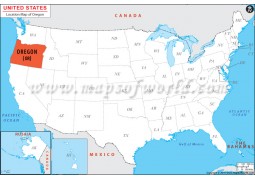 Oregon Location Map - Digital File