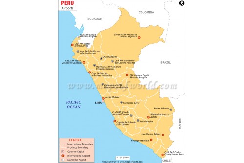 Peru Airports Map