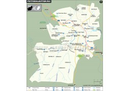 Pietermaritzburg City Map - Digital File