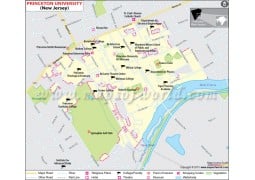 Princeton University in New Jersey Map - Digital File
