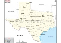Texas City Map - Digital File