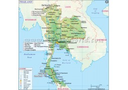 Thailand Map - Digital File