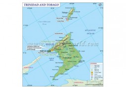 Trinidad And Tobago Map - Digital File