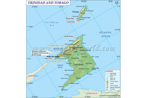 Trinidad And Tobago Map