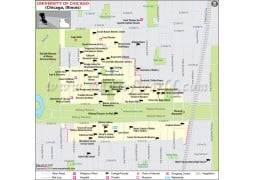 University of Chicago Illinois Map - Digital File