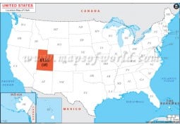 Utah Location Map - Digital File