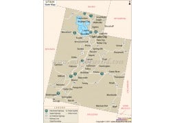 Utah State Map - Digital File