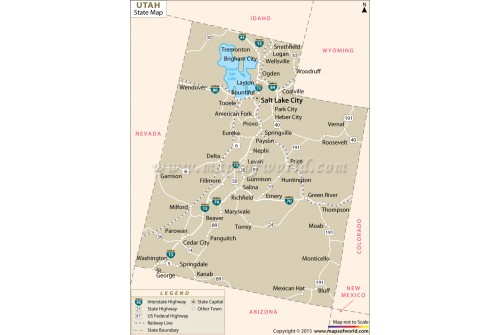 Utah State Map