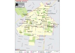 Vanderbilt University in Nashville Tennessee Map - Digital File
