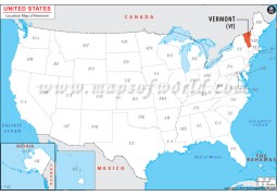 Vermont Location Map - Digital File