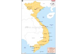Vietnam Airports map - Digital File