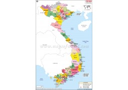 Vietnam Political Map  - Digital File