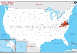 Virginia Location Map - Digital File