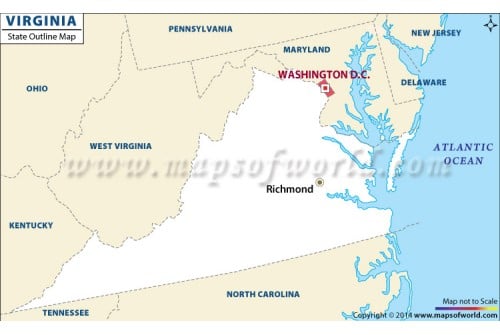 Virginia Outline Map