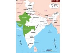 West India Map - Digital File