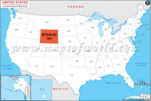 Wyoming Location Map