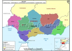 Andalucia Map - Digital File