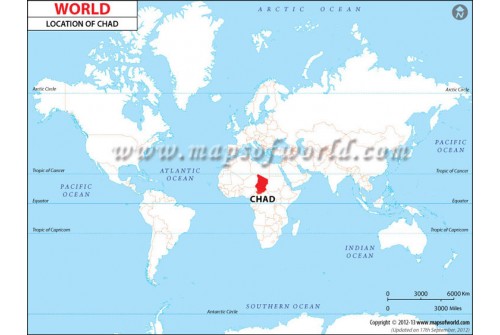 Chad Location Map
