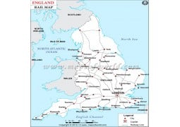 England Rail Map - Digital File