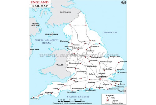 England Rail Map