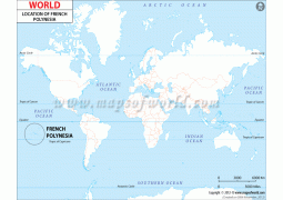 French Polynesia Location Map - Digital File