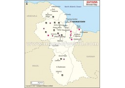 Guyana Mineral Map - Digital File