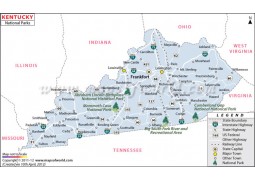 Kentucky National Parks Map - Digital File