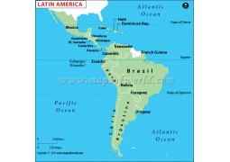 Latin America Map - Digital File
