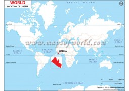 Liberia Location Map - Digital File