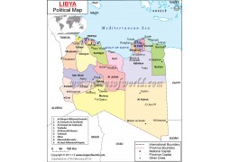 Political Map of Libya - Digital File